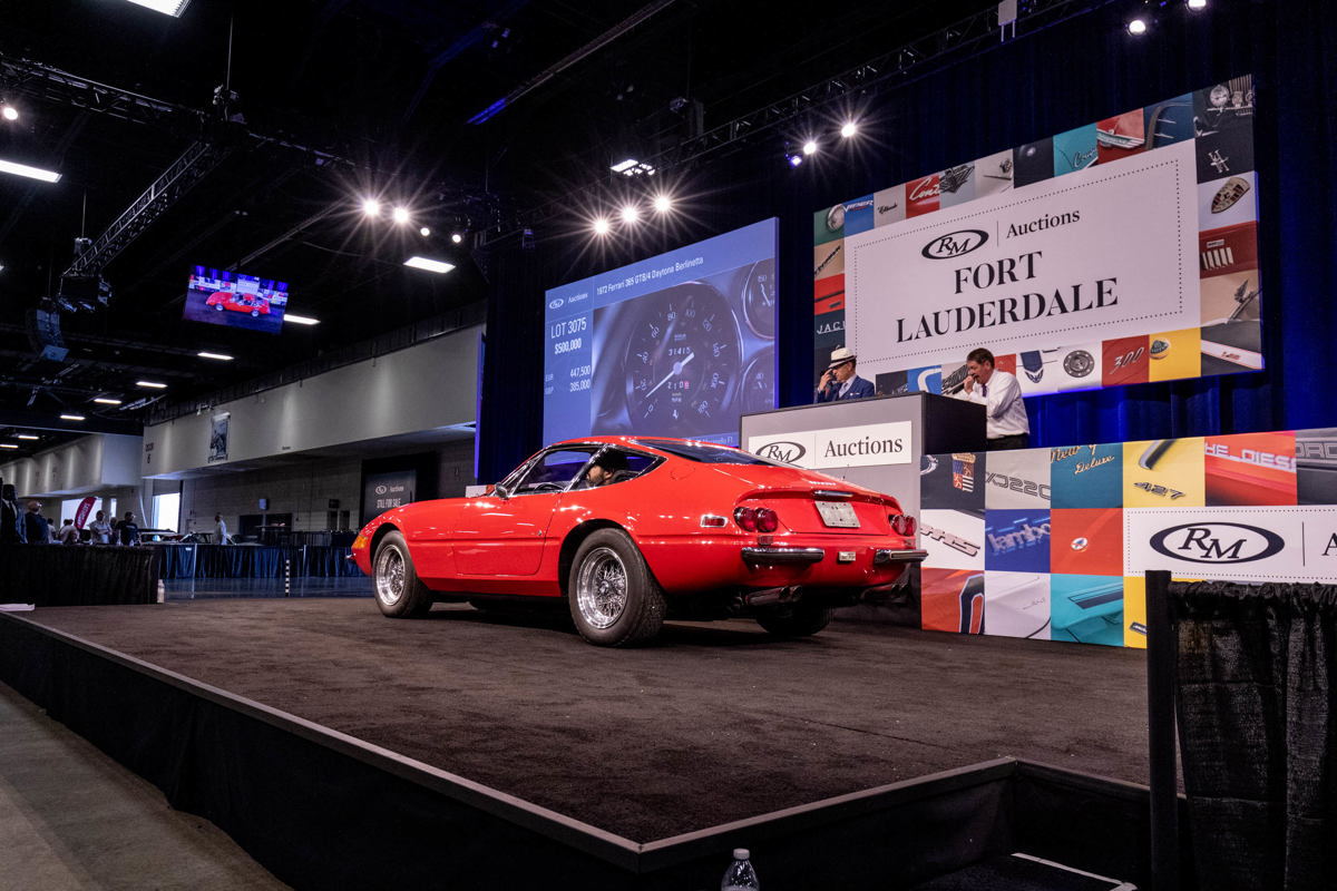 1972 Ferrari 365 GTB/4 Daytona Berlinetta by Scaglietti offered at RM Auctions’ Fort Lauderdale live auction 2019